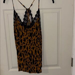 Animal print tank top